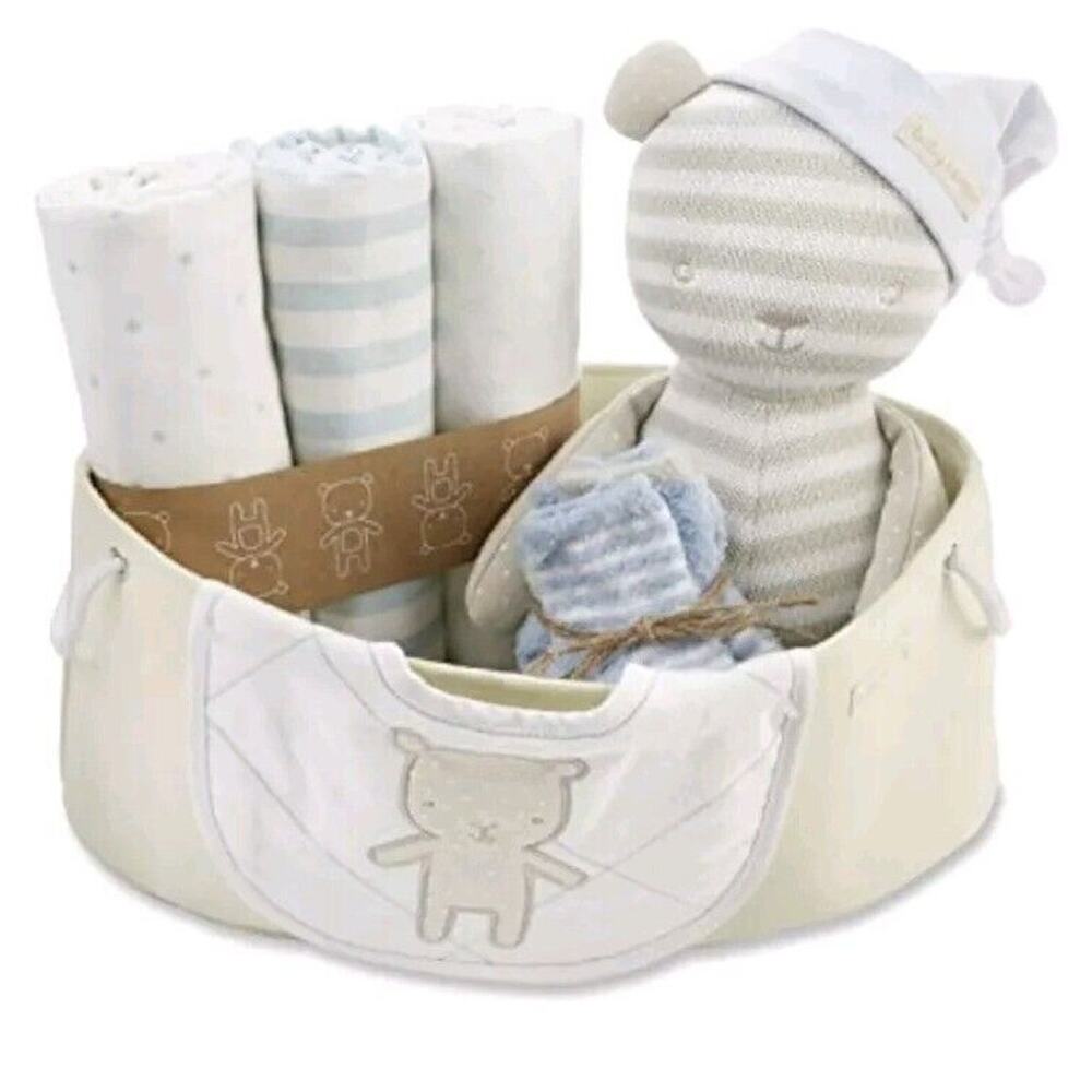 Baby Aspen Welcome Home Baby 10-Piece Layette Gift Set Blue 0-6 Months New Bear